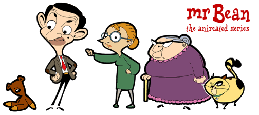 image mr bean cartoon teddy cat irma gobb mrs wicket mr bean gif