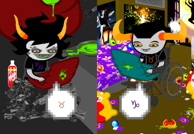 File:Gamzee and Tavros chatting.gif
