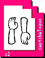 Fake arms card