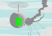 Helipod explosion