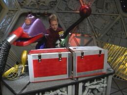 Gypsy with lipstick in Gamera Vs. Guiron