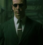 Daniel Bernhardt in RiffTrax's Matrix Reloaded as Agent Johnson