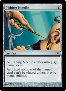legacy pithing needle vs dredge