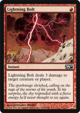 Image result for lightning bolt mtg