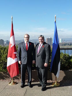 Urmas Paet Canadian Minister of International Trade Peter Van Loan, 2010