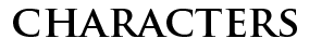 Characters