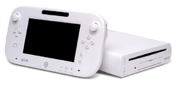 Wii U console and controller