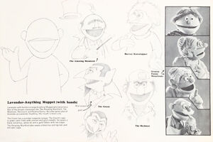 Lavender-Anything Muppet with hands