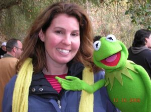 Lisa Davis and Kermit
