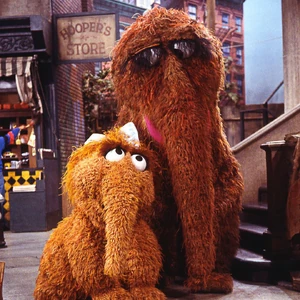mr snuffleupagus stuffed animal