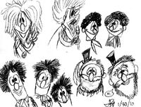 Little Jerry Test Drawings by JonnyBCartoonMan-1-