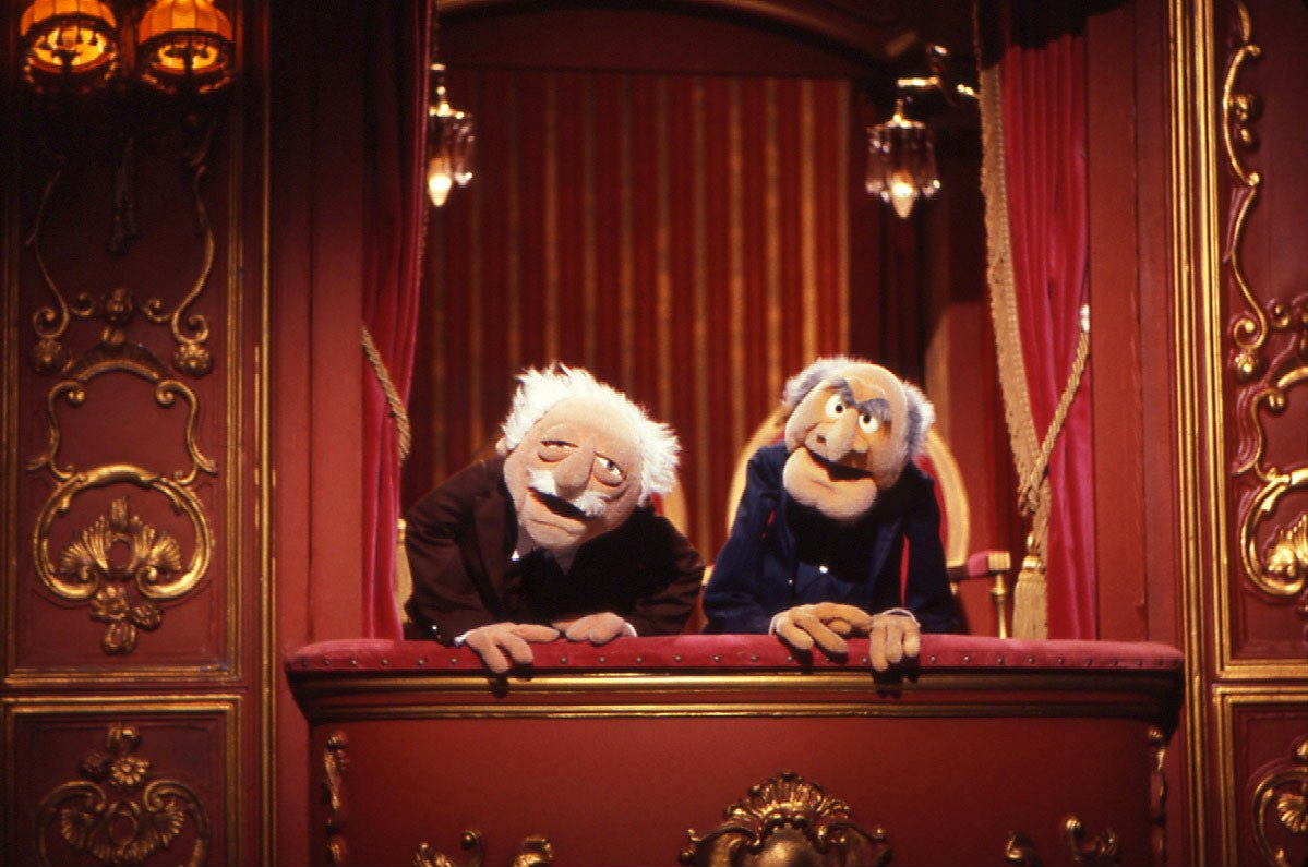 Risultati immagini per old guys muppets