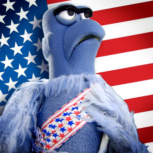 Image result for blue bird muppet