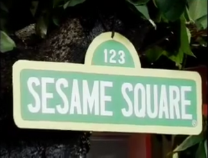 Sesame Square Sign