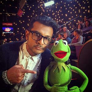 Utkarsh Ambudkar and Kermit