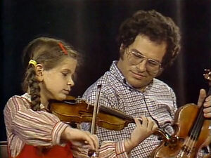 ItzhakPerlman with girl