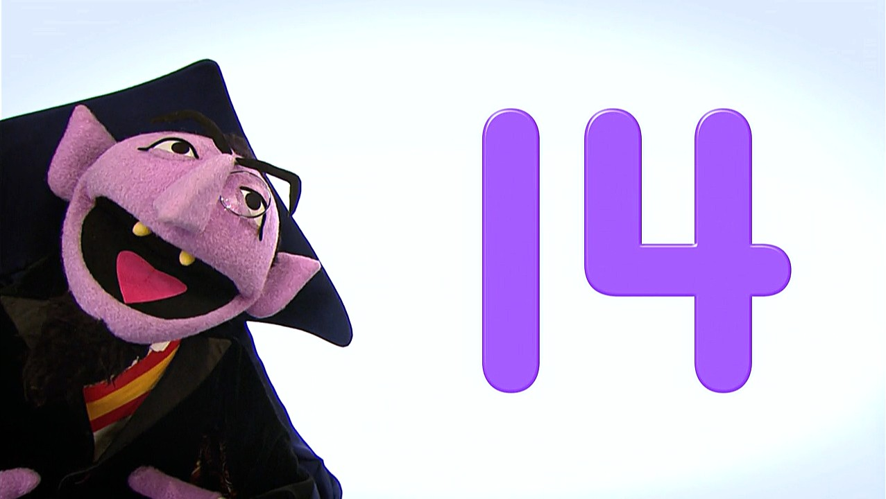 14 words. Count von count game. Count von Wilson. 28 - 14 = 14 Words.