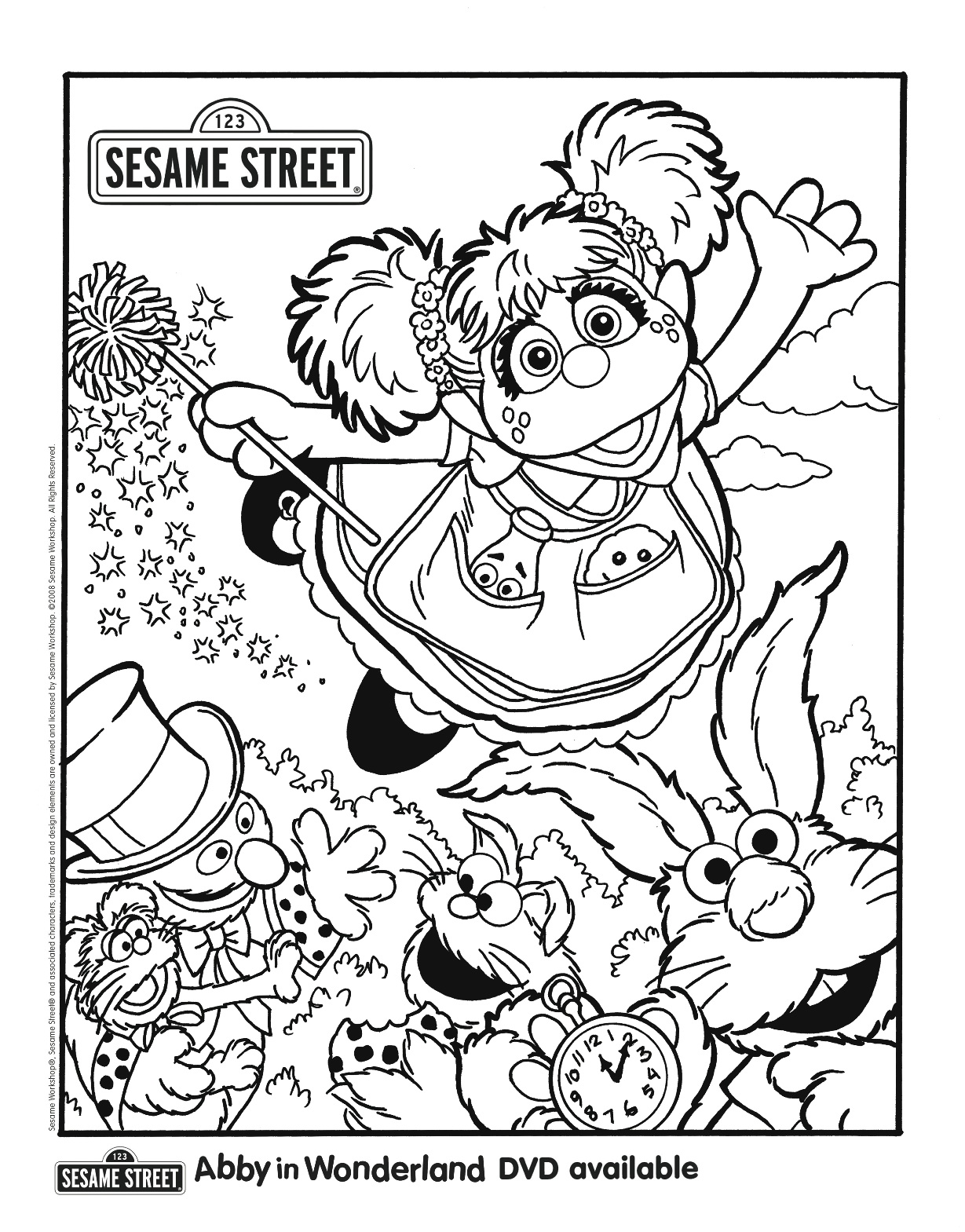 KidToons Abby Coloring Sheet