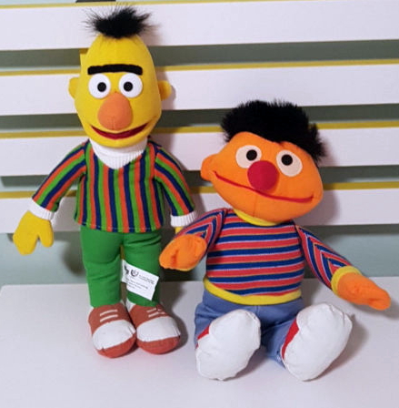 bert and ernie stuffed animals