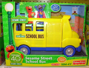 sesame street school bus toy