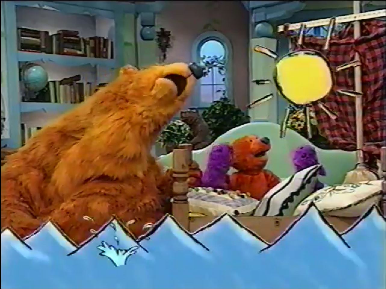the big blue house