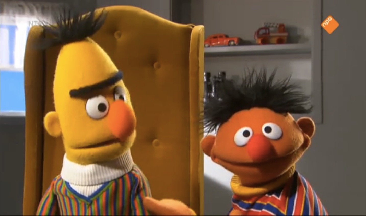 Ernie And Bert Sketches Sesamstraat Muppet Wiki Fandom Ed Ebstraat Slower
