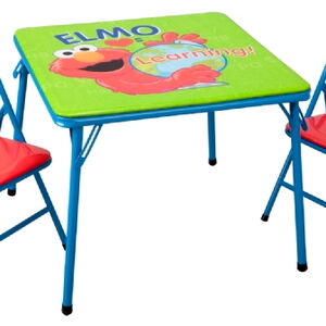 sesame street activity table and chairs set