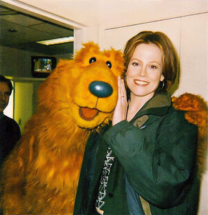 Sigourney Weaver and Bear