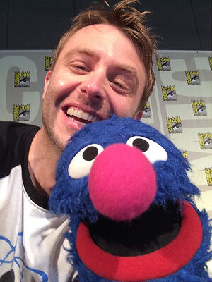Chris Hardwick and Grover