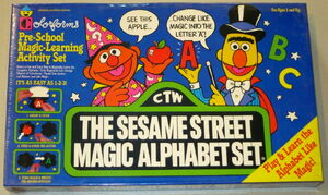 Colorforms 1988 sesame street magic alphabet set 1