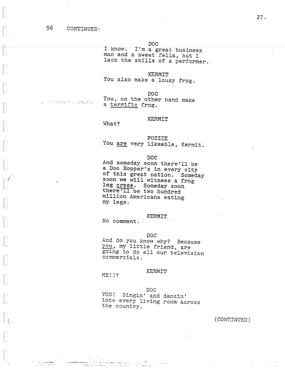 image muppet movie script 027 jpg muppet wiki fandom powered