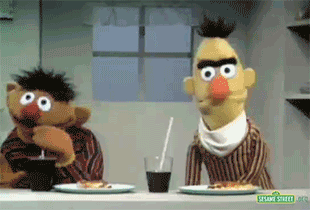 image ernie drinks grape juice gif muppet wiki fandom powered