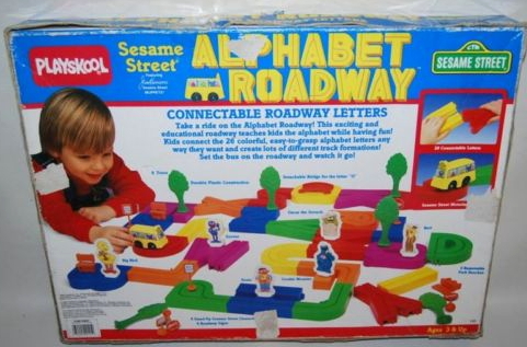 sesame street alphabet train set