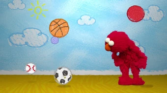 elmo beach ball