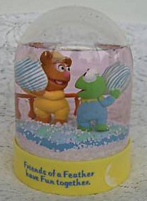 Enesco1984PillowFightSnowGlobe