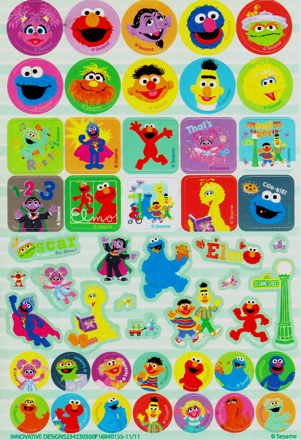  Sesame Street stickers  Innovative Designs Muppet Wiki 