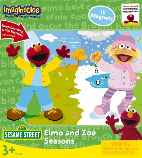 Magnetic Felt Playboards Sesame Street Elmo Zoe Seasons By Imaginetics Toys Games