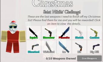 Christmas Event 2019 Murder Mystery 2 Wiki Fandom - christmas codes for roblox murder mystery 2