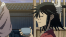 Jinbei having fun with Shungiku