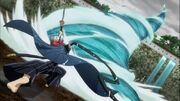 Jinbei perfoms the Mt.Fuji storm