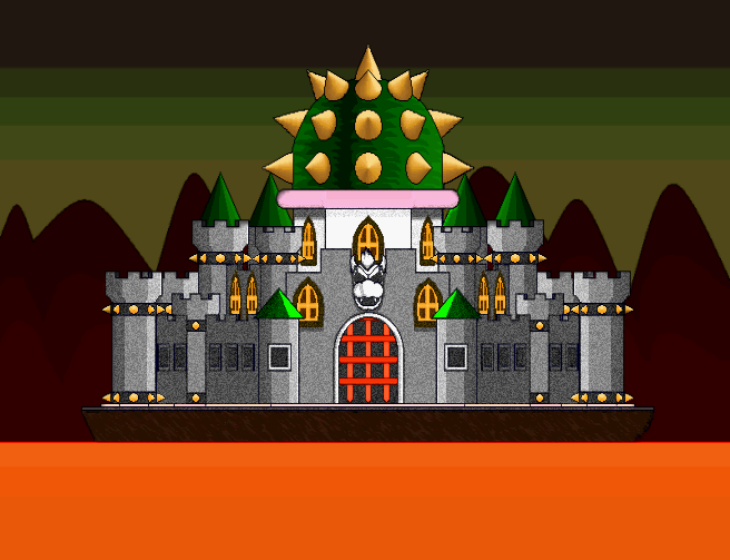 Image - Bowser's castle background.png | Mushroom Kingdom Showdown Wiki