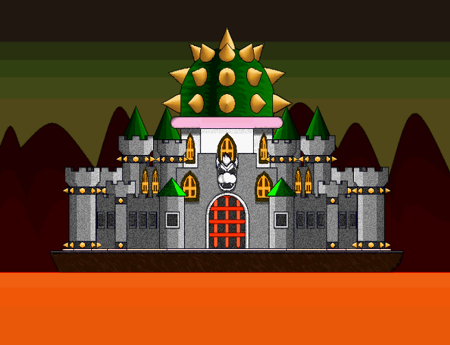 Super mario castle. Замок Боузера. Супермарио замок Паузера. Super Mario Bowser s Castle. Замок Боузера лего.