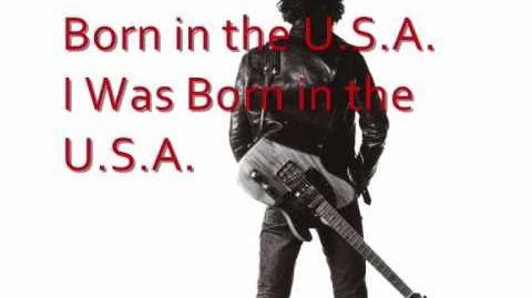 Video Bruce Springsteen Born In The U S A With Lyrics Music