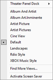 Theater Mode Menu