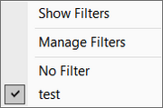 Hidden Filters menu