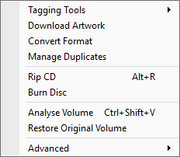 Tools Menu