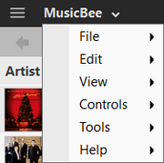 Menu as Button