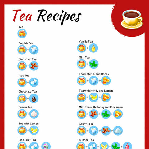 Invigorating Tea My Cafe Recipe | Deporecipe.co