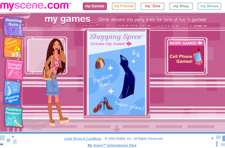 my scene barbie games