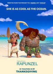 Rapunzel (Moana) Poster